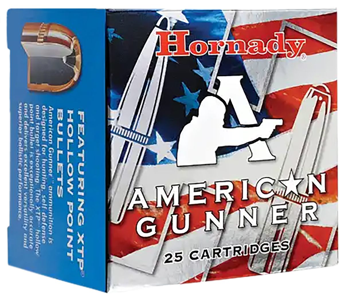 Hornady 90104 American Gunner 380ACP 90gr XTP Hollow Point 25 Per Box/10 Ca
