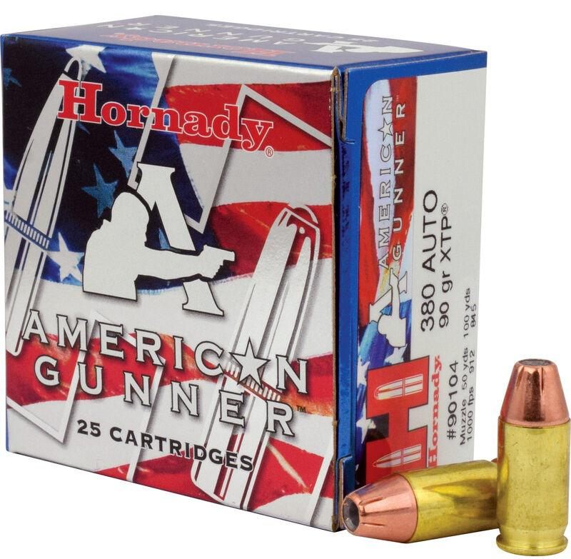 Hornady 90104 American Gunner 380ACP 90gr XTP Hollow Point 25 Per Box/10 Ca view 2