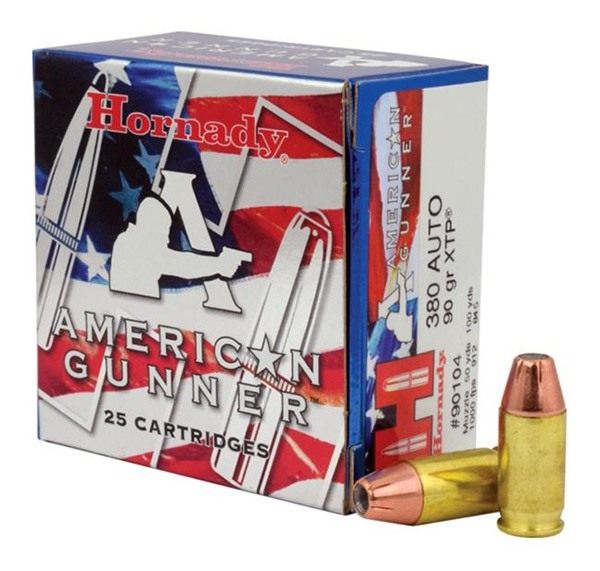 Hornady 90104 American Gunner 380ACP 90gr XTP Hollow Point 25 Per Box/10 Ca view 3