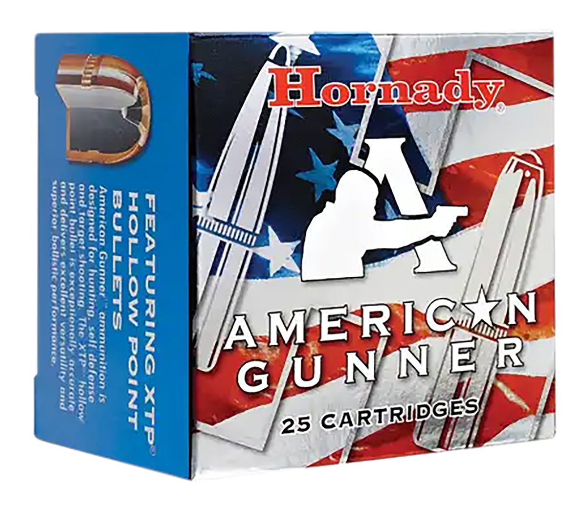 Hornady 90224 American Gunner 9mmLuger+P 124gr XTP Hollow Point 25 Per Box/