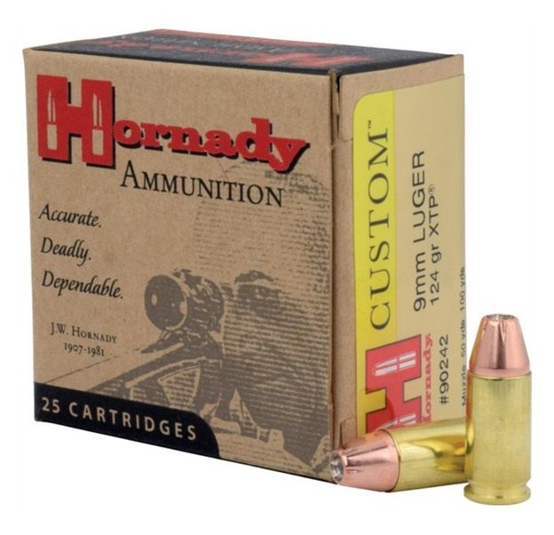 Hornady 90242 Custom 9mmLuger 124gr XTP Hollow Point 25 Per Box/10 Case view 2
