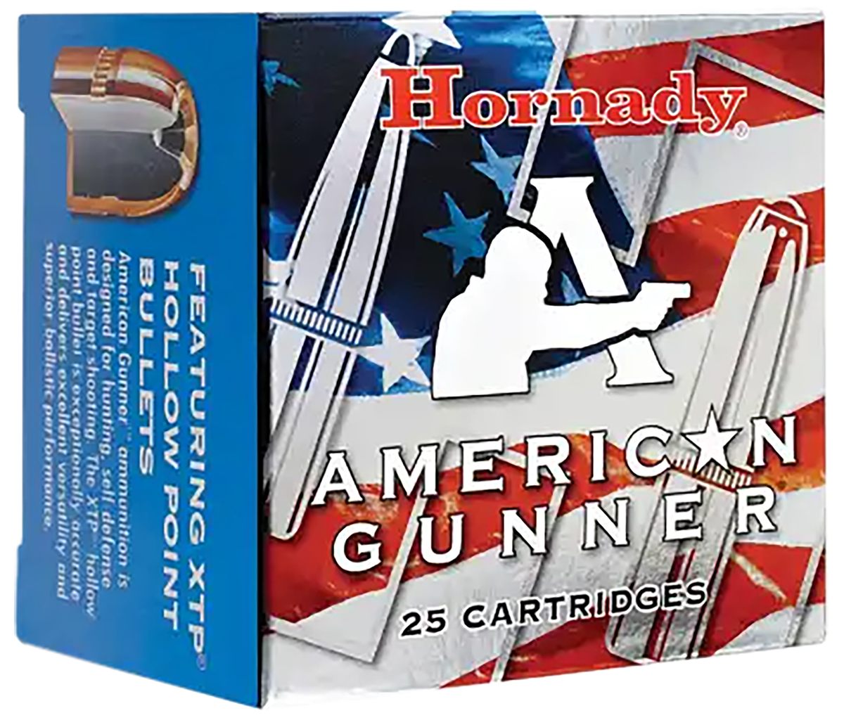 Hornady 90244 American Gunner 9mmLuger 115gr XTP Hollow Point 25 Per Box/10