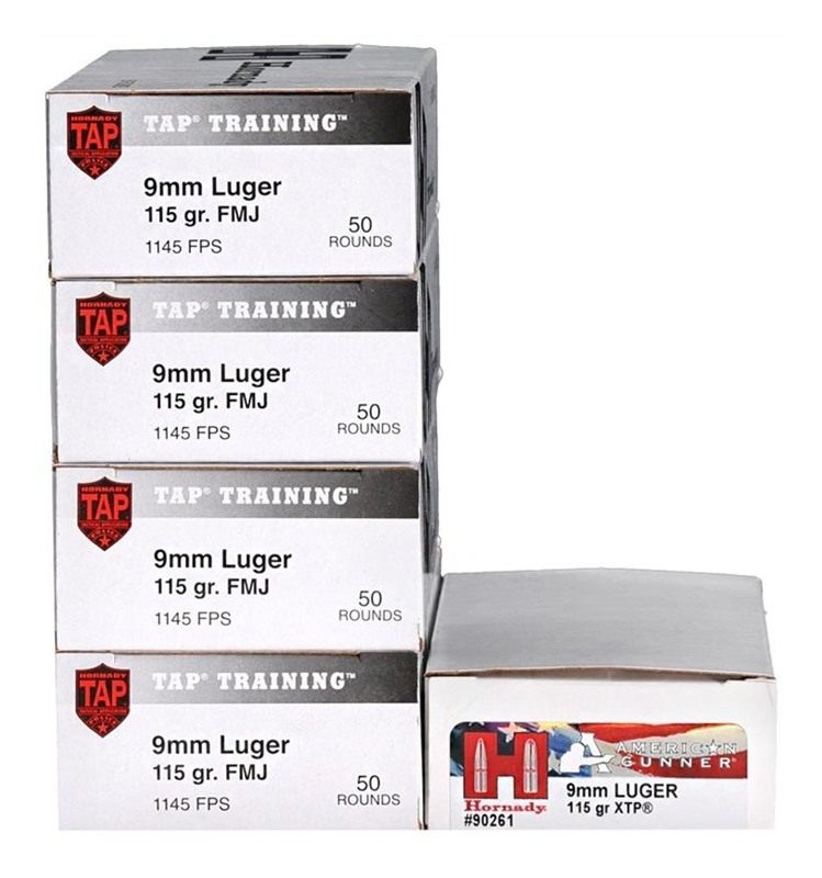 Hornady 250th Anniversary Ammo Can Combo 9mm Luger 50/ct 115gr American Gun view 2