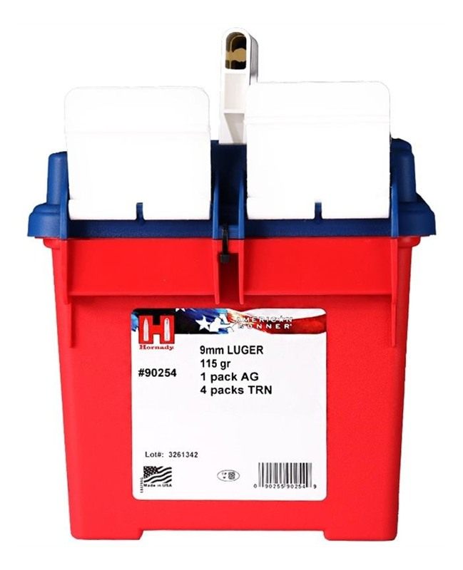 Hornady 250th Anniversary Ammo Can Combo 9mm Luger 50/ct 115gr American Gun view 4