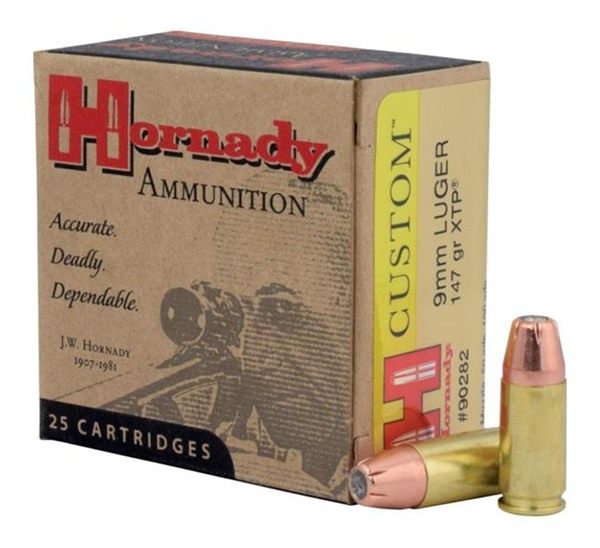Hornady 90282 Custom 9mmLuger 147gr XTP Hollow Point 25 Per Box/10 Case view 2