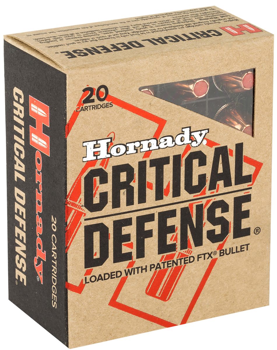 Hornady 90900 Critical Defense 45ACP 185gr Flex Tip eXpanding 20 Per Box/10