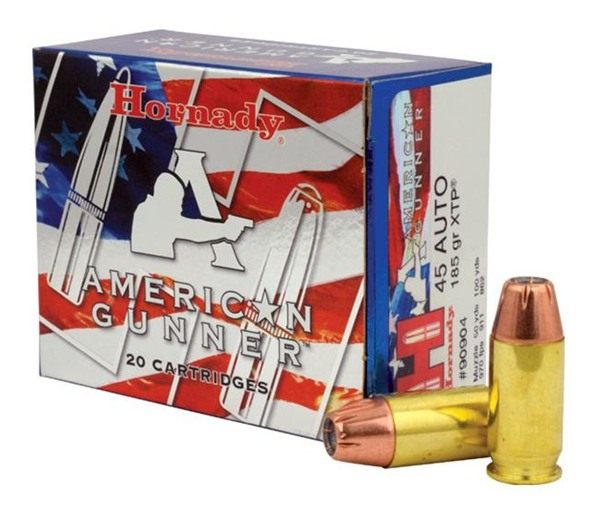 Hornady 90904 American Gunner 45ACP 185gr XTP Hollow Point 20 Per Box/10 Ca view 2