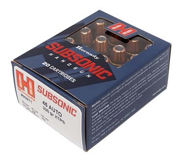 Hornady 90971 Subsonic Handgun 45ACP 230gr XTP 20 Per Box/10 Case view 4