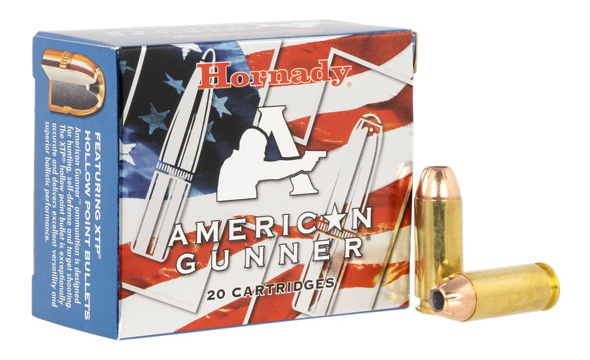 Hornady 91224 American Gunner 10mm 155gr XTP Hollow Point 20 Per Box/10 Cas