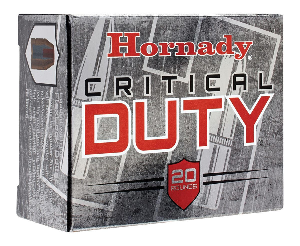 Hornady Critical Duty Handgun Ammunition 10mm Auto 175 gr Flexlock 1160 fps