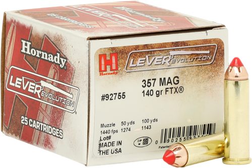 Hornady 92755 LEVERevolution 357 Mag 140gr Flex Tip eXpanding 25 Per Box/10 view 3