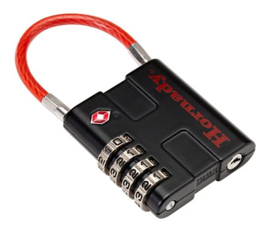 Hornady TSA Approved Cable PadLocks 2pk, 96022 - All Metal 4 Digit Combinat view 2