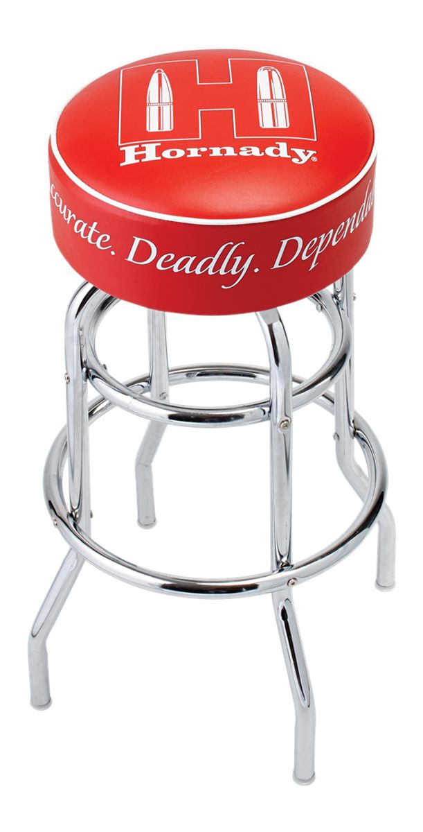 Hornady 99103 Reloading Bench Stool Chrome Red Steel Vinyl