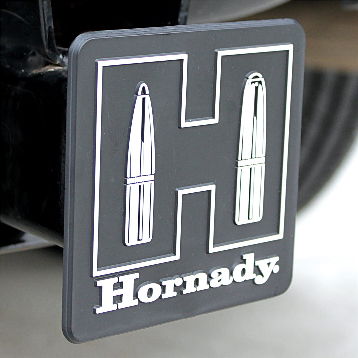 Hornady 99132 Hitch Cover 2in Snap Clips, Plastic, Black/White view 2