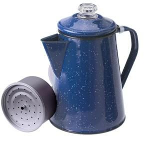 Gsi Outdoor Products Enamelware 8 Cup Coffee Percolator (blue)