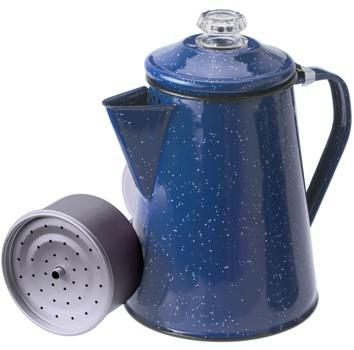 Gsi Outdoor Products Enamelware 12 Cup Coffee Percolator (blue)