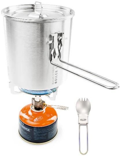 Gsi Outdoor Products Glacier Stainless Explorer Set (camp Stove/1.1l Pot Li