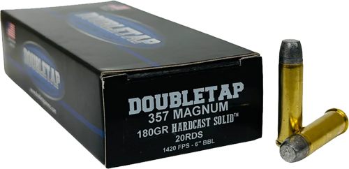 Doubletap Ammunition 357M180HC Hunter 357 Mag 180gr Hard Cast Solid 20 Per view 2