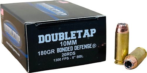 Doubletap 10MM 180GR JHP Bonded Defense 20RD 50BX/CS