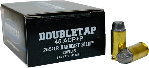 Doubletap Tap Hardcast Solid Handgun Ammunition .45 Auto(+P) 255gr SWC 875