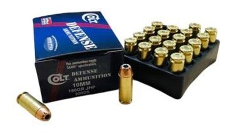 DoubleTap Ammunition Tap Colt Defense Handgun 10mm Auto 180gr JHP 1150 fps