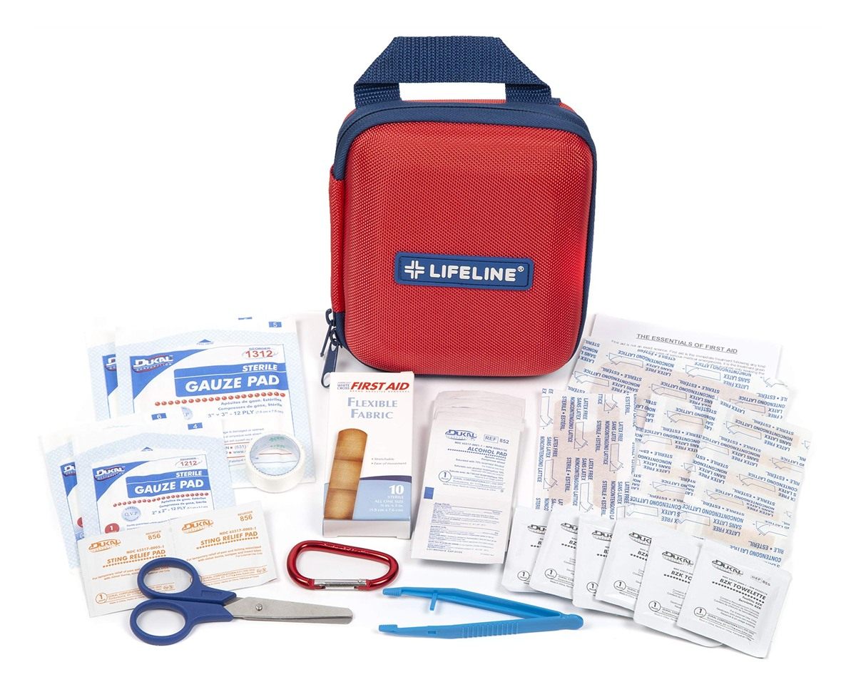 Lifeline 53 Piece First Aid Emergency Kit - Small and Compact Size - Ideal