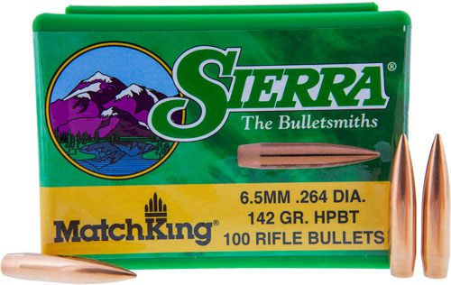 Sierra Bullets MatchKing Rifle 6.5mm /.264 cal .264in 142 gr HPBT 100/c view 3