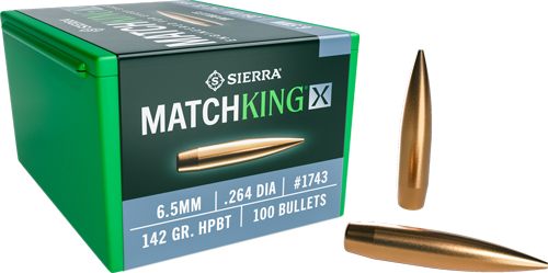 Sierra Bullets 1743 Tipped GameKing 6.5mm 142gr Hollow Point Boat Tail 100/ view 2