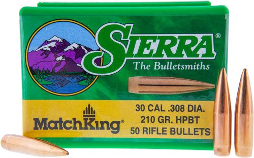 Sierra Bullets MatchKing Long Range Specialty .30 cal .308in 210 gr HPBT 50 view 2
