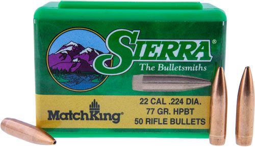 Sierra MatchKing Long Range Specialty Bullets .22 cal 77 gr HPBT No Cann. 5 view 2