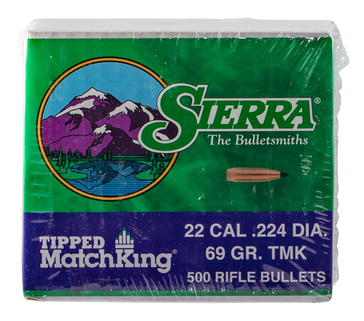 Sierra Bullets 7169C Tipped MatchKing 22 Cal 69gr 500/Box