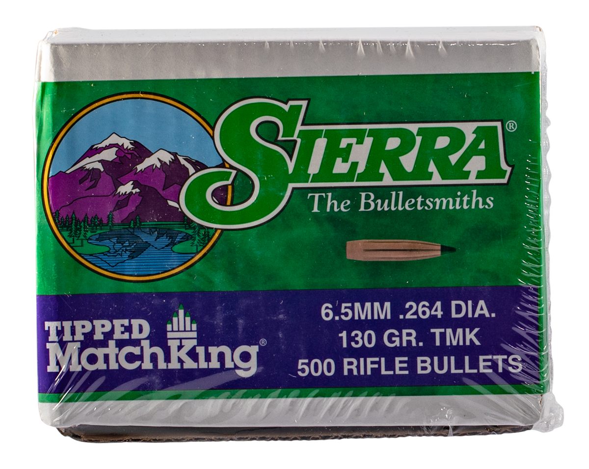 Sierra Tipped MatchKing Rifle Bullets .264 cal .264in 130 gr. TMK 500/ct