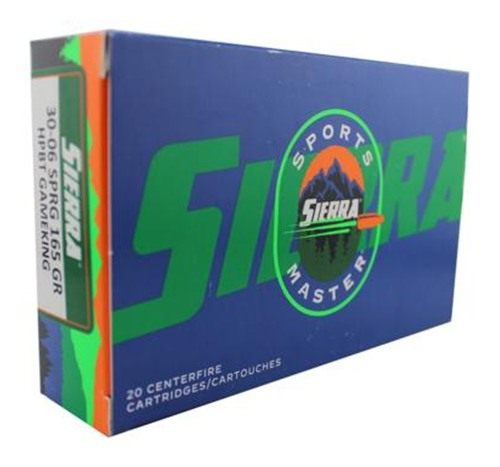 Sierra Bullets Sports Master Gameking Rifle Ammunition .30-06 Sprg 165gr HP