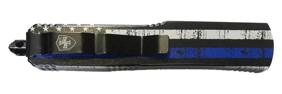 Templar Knife MBTB331 Gen II Back The Blue Slim 3.43in OTF Drop Point Plain
