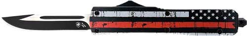 Templar Knife Slim OTF Back THE RED 3.1in BLK Drop Point