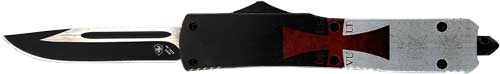 Templar Knife Slim OTF Flag 3.1in Black Drop Point