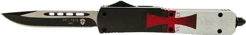 Templar Knife Slim OTF Flag 3.1in Black Drop Point view 2