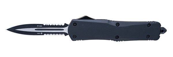 Templar Knife Large OTF Black Rubber 3.5in Dagger Srrtd