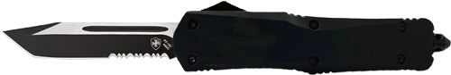 Templar Knife Large OTF Black Rubber 3.5in Tanto Srrtd