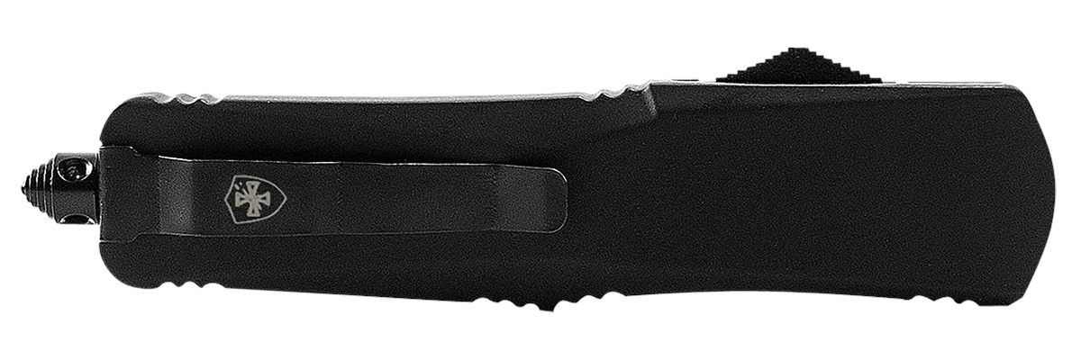 Templar Knife MBR131 Gen II Slim 3.50in OTF Dagger Plain Black Oxide Stonew