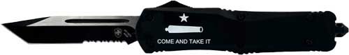 Templar Knife Large OTF Come AND Take IT 3.5in BLK Tanto SRT