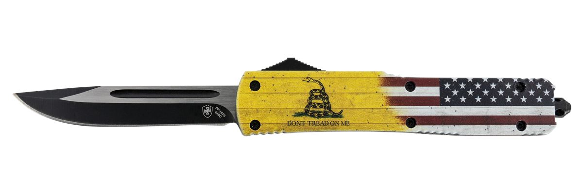 Templar Knife MDTOM331 Gen II Don't Tread On Me Slim 3.50in OTF Drop Point
