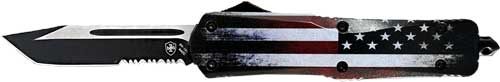 Templar Knife Large OTF Full US 3.5in Black Tanto Serrated