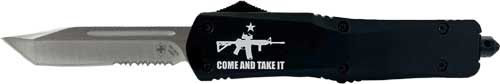 Templar Knife Large OTF Come AND Take IT AR 3.5in Silver BLD