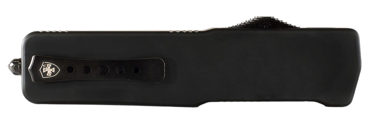Templar Knife MZBR321 Premium Weighted Slim 3.16in OTF Drop Point Plain Bla