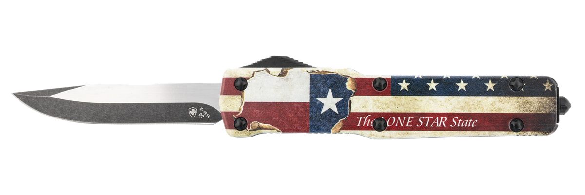 Templar Knife MZTX321 Premium Weighted Texan Slim 3.16in OTF Drop Point Pla