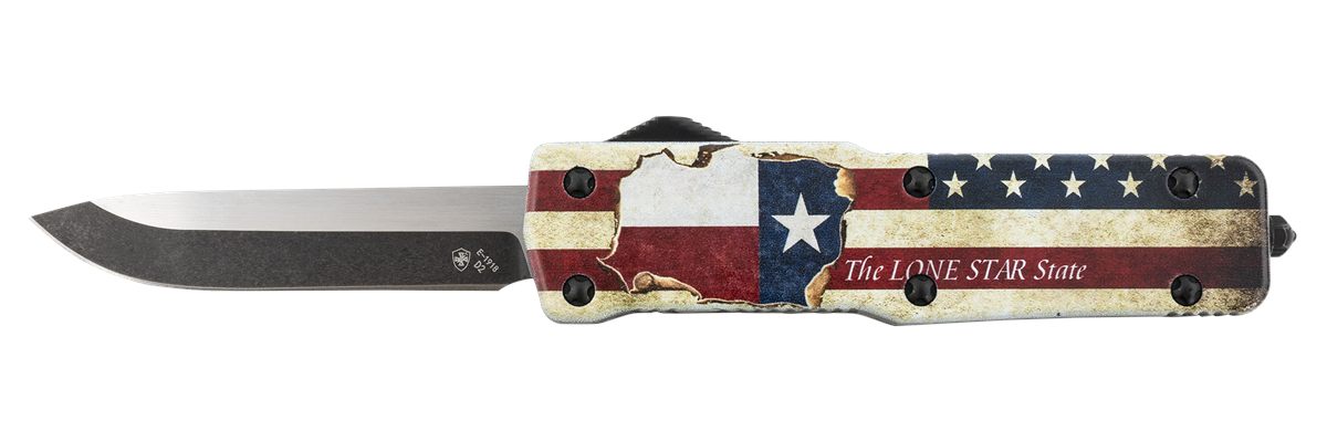 Templar Knife SZTX321 Premium Weighted Texan Small 3in OTF Drop Point Plain
