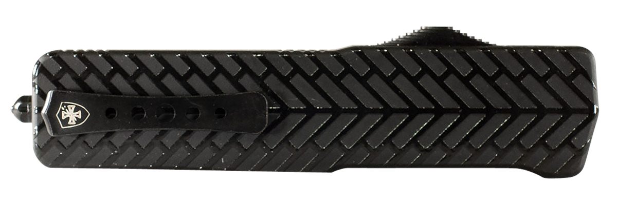 Templar Knife LAHBG52 Premium LW Large 3.55in OTF Tanto Part Serrated Black