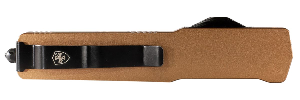 Templar Knife MAAB321 Premium LW Slim 8.09in OTF Drop Point Plain Black Oxi