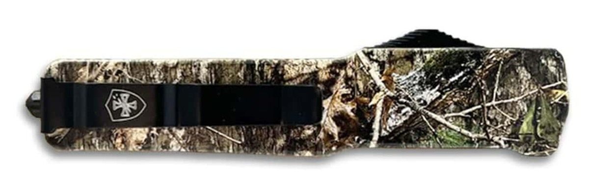 Templar Knife Premium Weighted Large 3-1/2in D2 Dagger Blade Mossy Country view 2